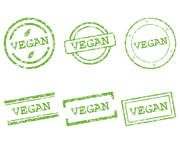Sellos veganos — Archivo Imágenes Vectoriales