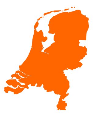 Map of the Netherlands clipart