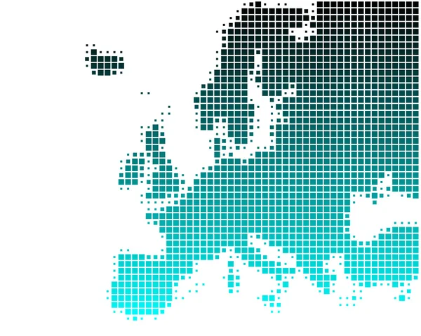 Carte de l'Europe — Image vectorielle