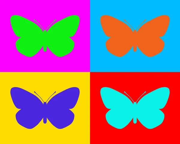 Farfalle — Vettoriale Stock