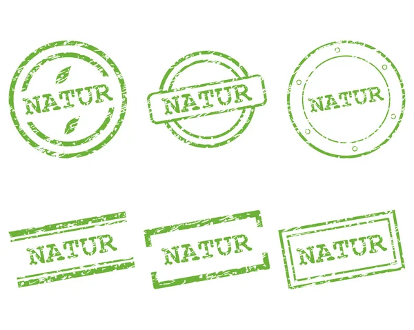 Natur 우표 — 스톡 벡터