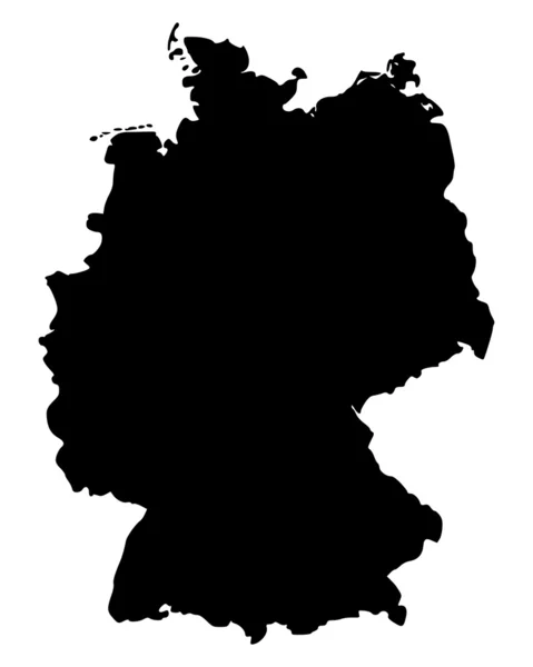 Карта Німеччина — стоковий вектор