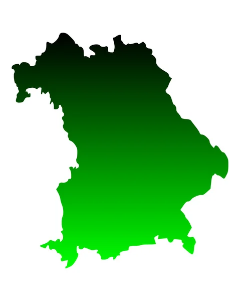 バイエルン州の地図 — ストックベクタ
