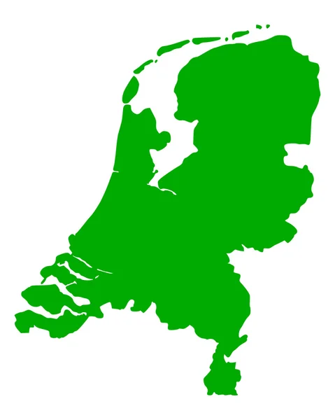 荷兰的地图 — 图库矢量图片