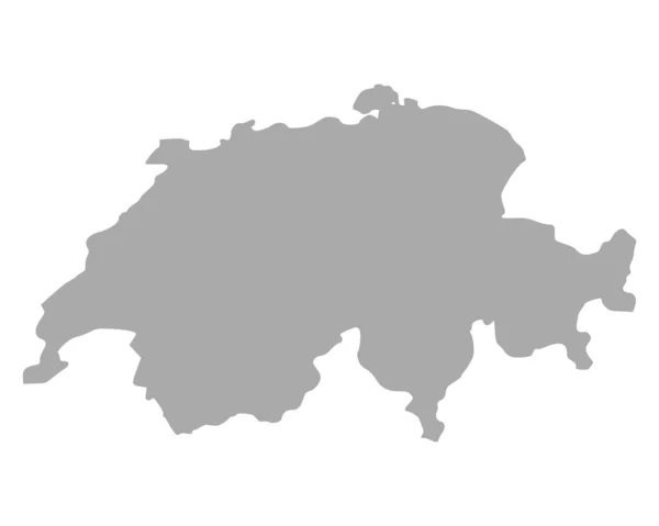 Svájc térképe — Stock Vector