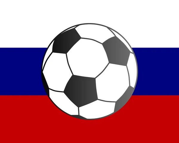 Drapeau de la Slovaquie et ballon de football — Photo