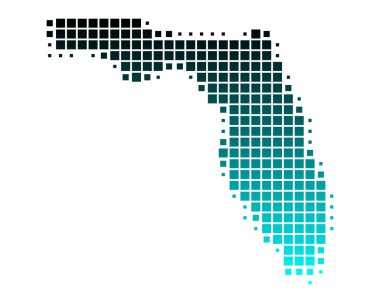 Map of Florida clipart