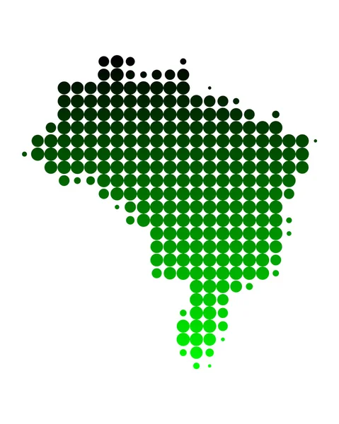 ブラジルの地図 — ストックベクタ