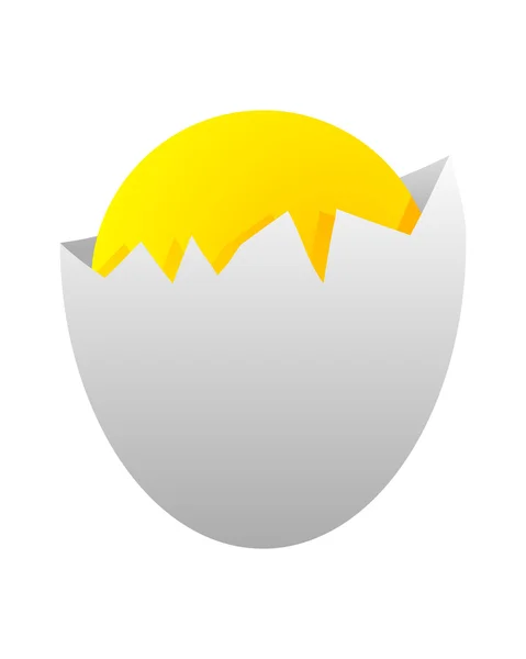 Telur pecah - Stok Vektor