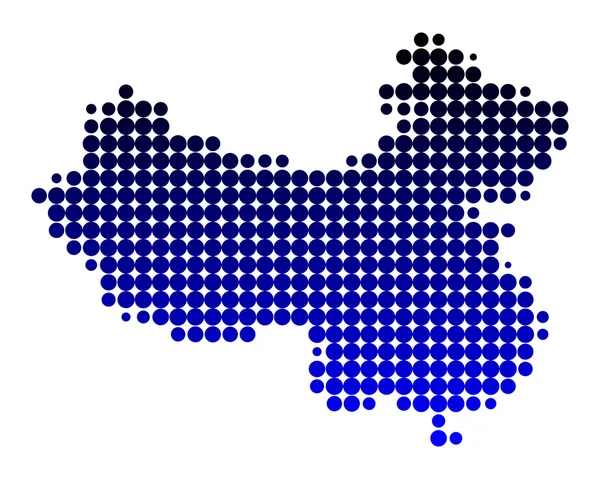 Carte de la Chine — Image vectorielle