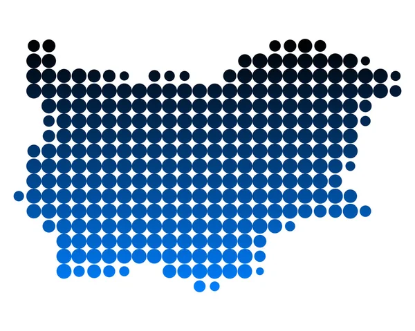 Mapa Bulharska — Stockový vektor