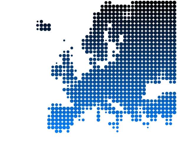 ヨーロッパの地図 — ストックベクタ