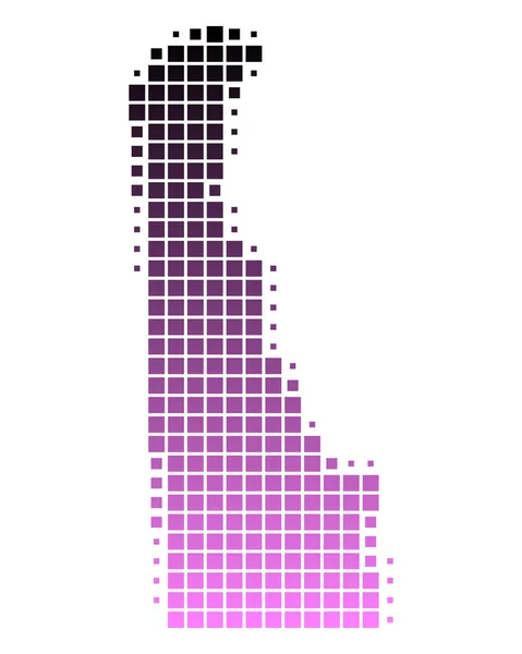 stock vector Map of Delaware