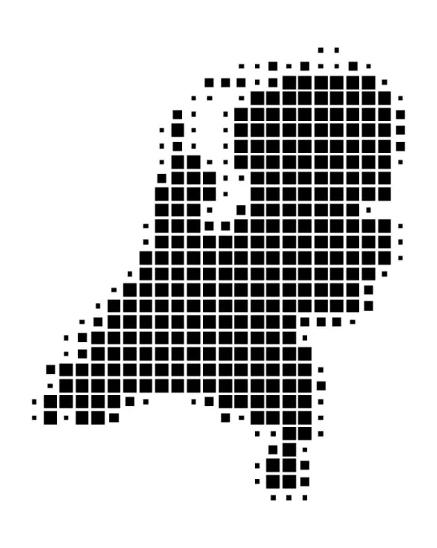 A Hollandia Térkép — Stock Vector