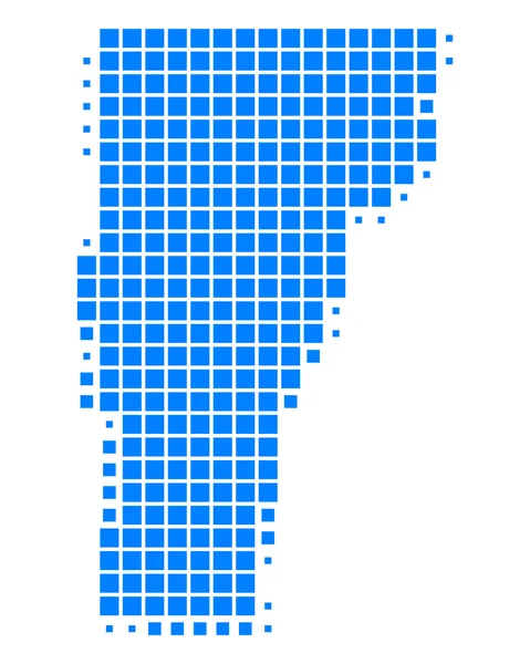 La carte de Vermont — Image vectorielle