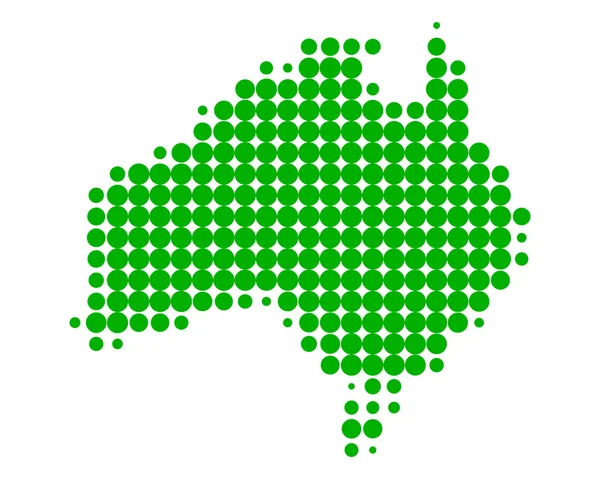 Karta över Australien — Stock vektor