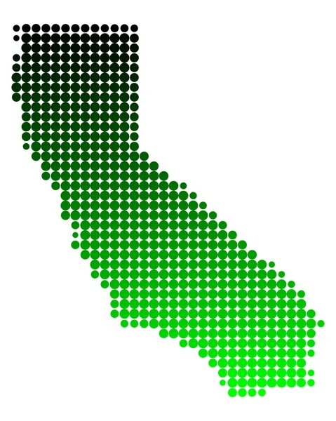 Χάρτη της Καλιφόρνιας — Διανυσματικό Αρχείο