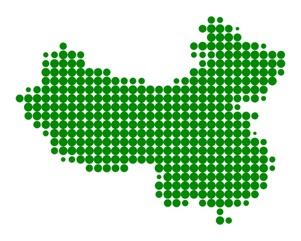 Kaart van china — Stockvector