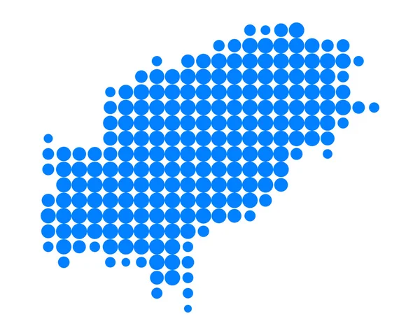 伊维萨岛的地图 — 图库矢量图片