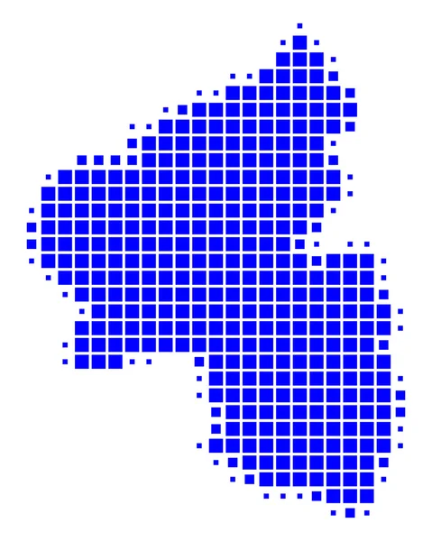 Χάρτης Ρηνανίας-Παλατινάτου — Διανυσματικό Αρχείο