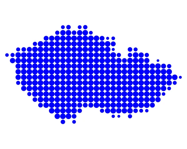 チェコ共和国の地図 — ストックベクタ