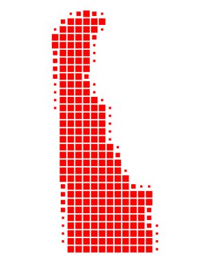 Map of Delaware clipart