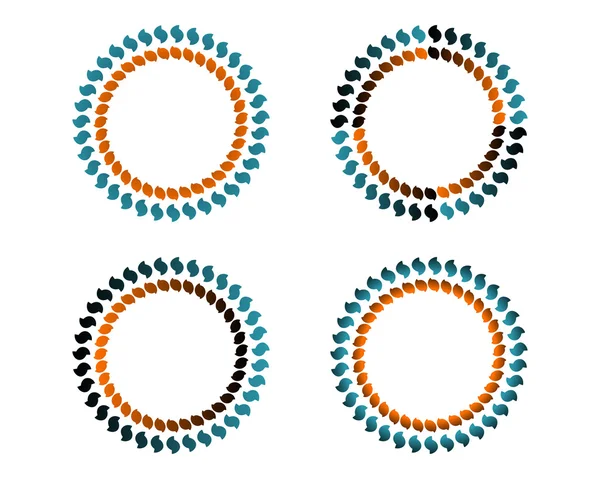Barevné kruhy — Stockový vektor