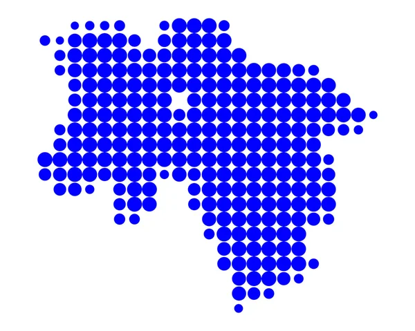 下萨克森州地图 — 图库矢量图片