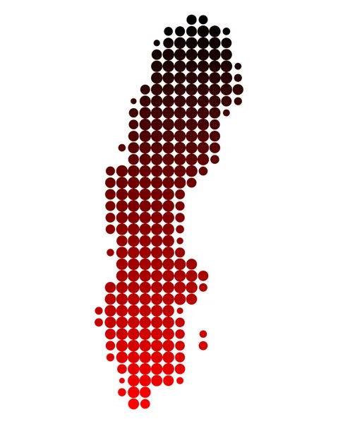 Map of Sweden — Stock Vector