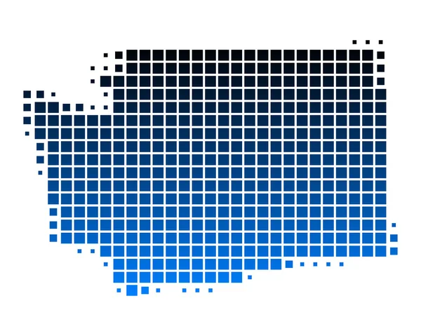 La carte de Washington — Image vectorielle