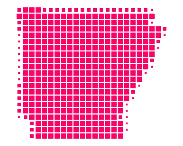 Map of Arkansas — Stockvector