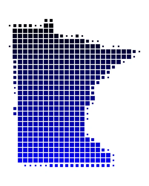 Χάρτης της Μινεσότα — Διανυσματικό Αρχείο