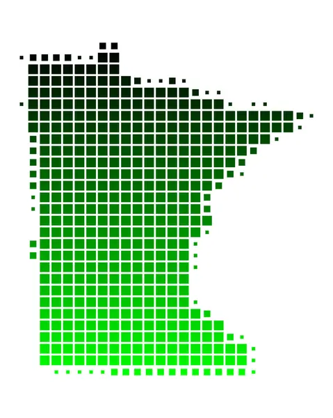 El mapa de Minnesota — Vector de stock