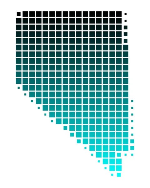 La mappa di Nevada — Vettoriale Stock