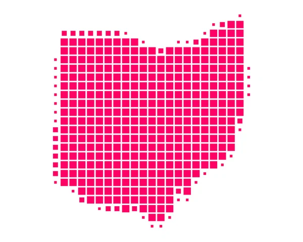 オハイオ州の地図 — ストックベクタ