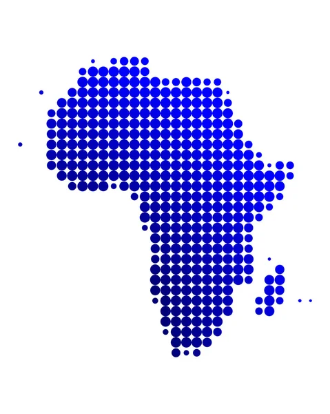 La mappa di Africa — Vettoriale Stock
