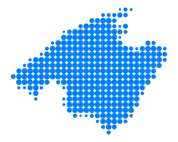 La mappa di Maiorca — Vettoriale Stock