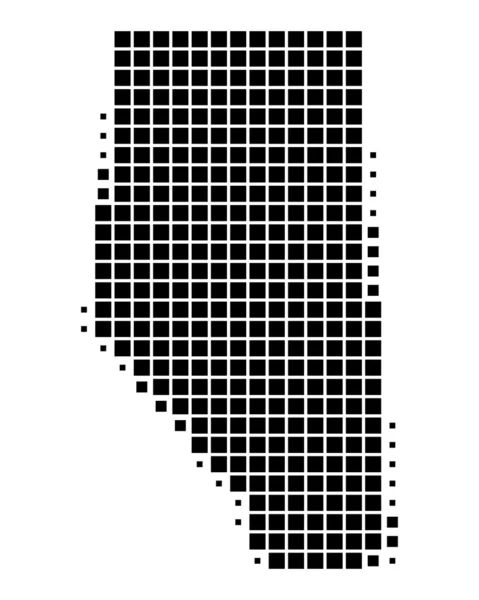 stock vector Map of Alberta