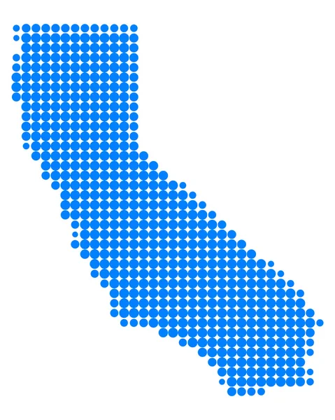 La mappa di California — Vettoriale Stock