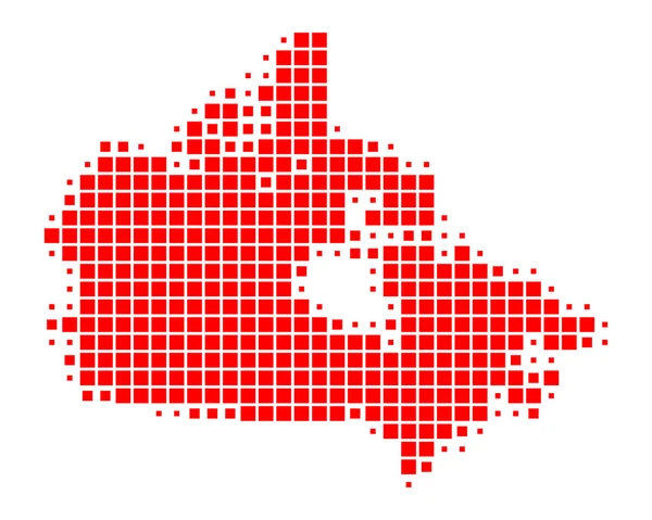 Carte du Canada — Image vectorielle