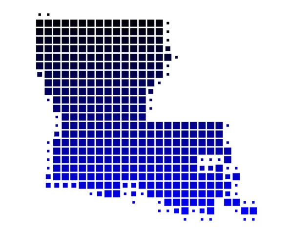Χάρτης της Λουιζιάνας — Διανυσματικό Αρχείο