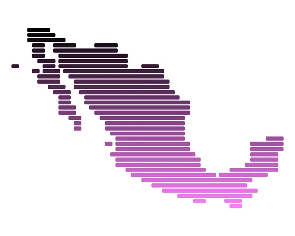 Mapa do México —  Vetores de Stock