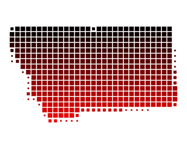 stock vector Map of Montana