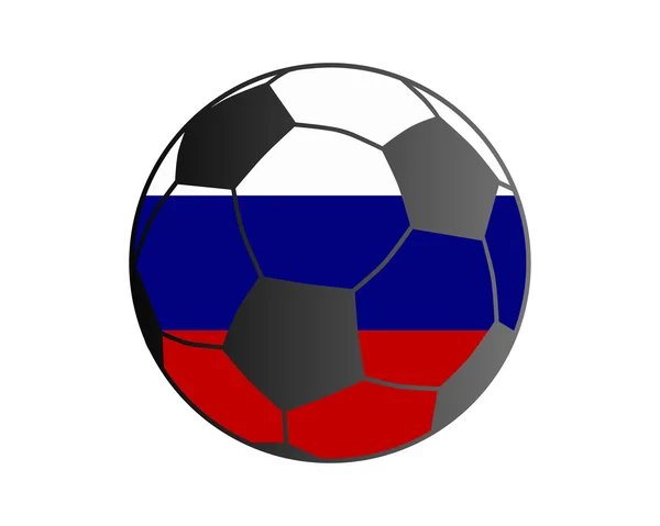 Flagge der Slowakei und Fußball — Stockvektor