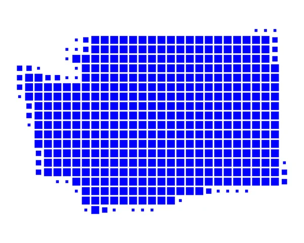 Χάρτης της Ουάσιγκτον — Διανυσματικό Αρχείο
