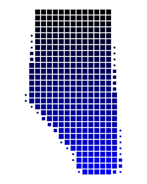 Alberta térképén — Stock Vector