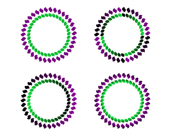 Coloured circles — Stock Vector