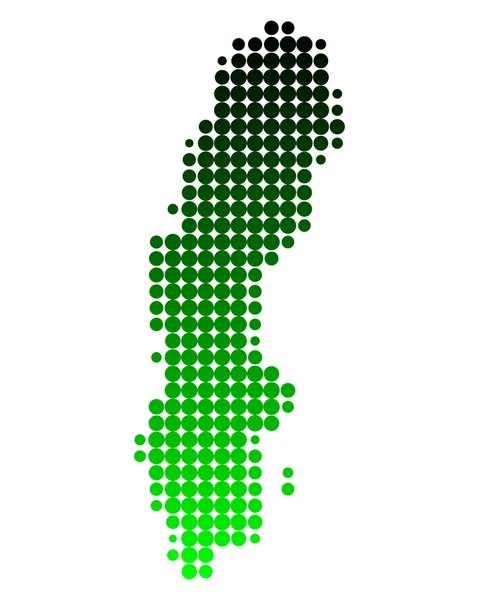 stock vector Map of Sweden