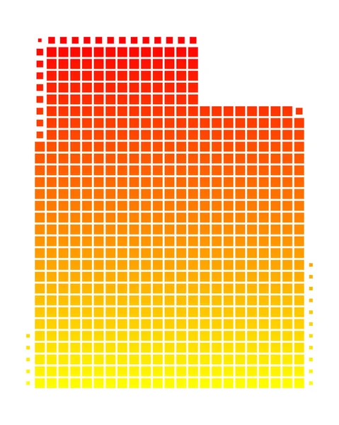 O mapa de Utah —  Vetores de Stock