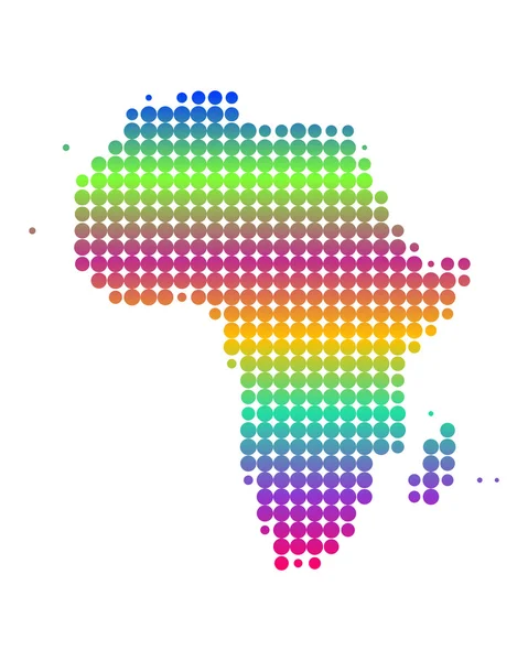 Carte de l'Afrique — Image vectorielle